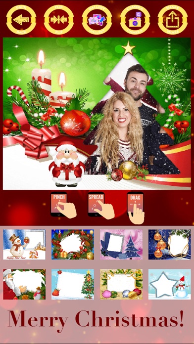 Merry Christmas photo frames - create cards screenshot 3