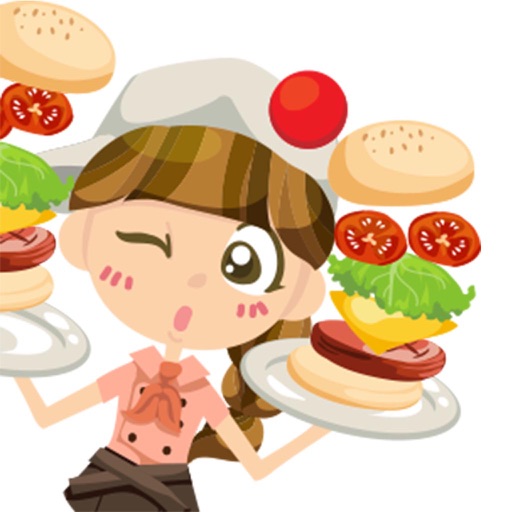 Girl Burger – food fight Icon