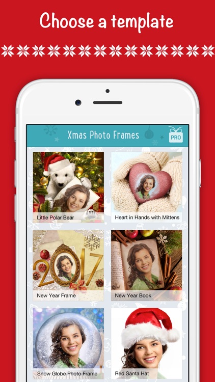 Christmas wallpaper, fun photo frames & Santa hat