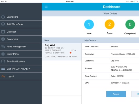 ATLAS SERVICE for iPad screenshot 3