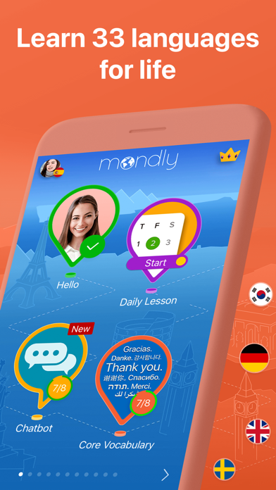 Learn 33 Languages with Mondly