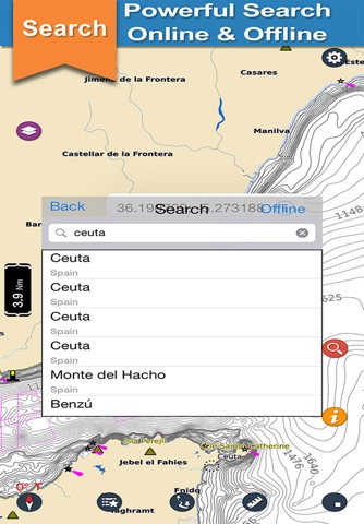 Boating Ceuta Nautical Charts screenshot 3