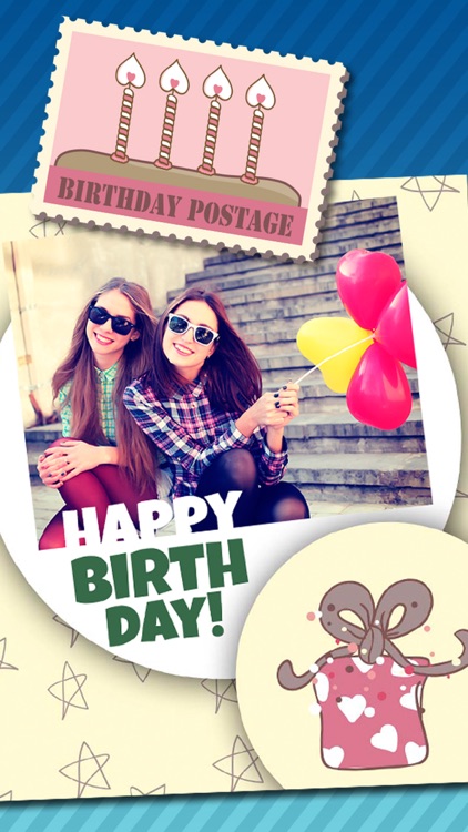 Birthday greeting cards & stickers – Photo editor screenshot-4