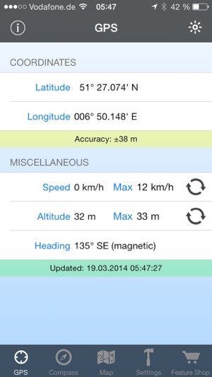 Gps Maps Track Coordinates Compass Waypoints On The