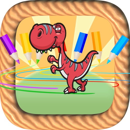 dinosaur maker : drawing games for kids icon