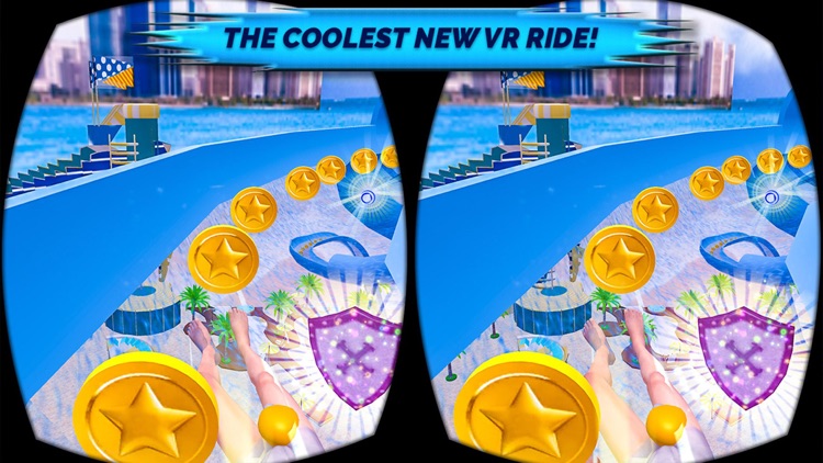 VR Beach Water Sliding - Water stunt & ride