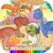 *** Dinosaur coloring page for kids education game***