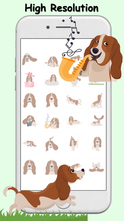 BassetMoji - Basset Hound Emoji & Stickers