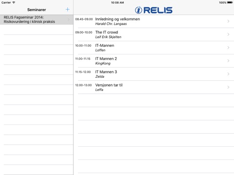 RELIS kurs og seminarer screenshot 4
