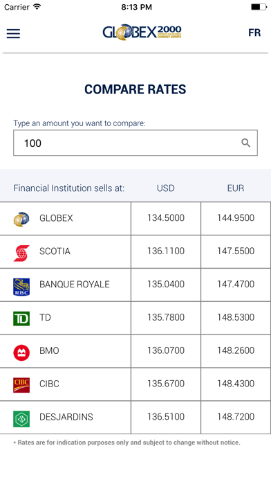 How to cancel & delete Globex 2000 Currency Exchange from iphone & ipad 3