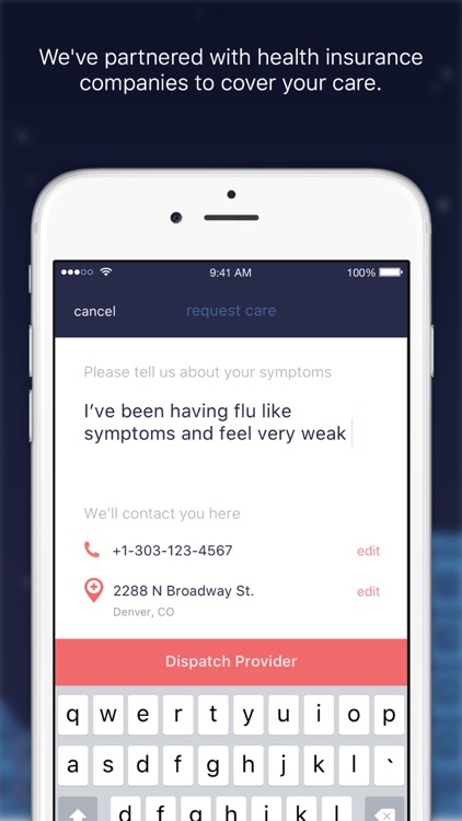 DispatchHealth: On-demand urgent care in your home screenshot-3