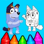 Bluey Puzzle and Coloring Book