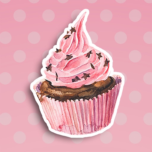 Cupcake & Cake: Cute Stickers for iMessage icon