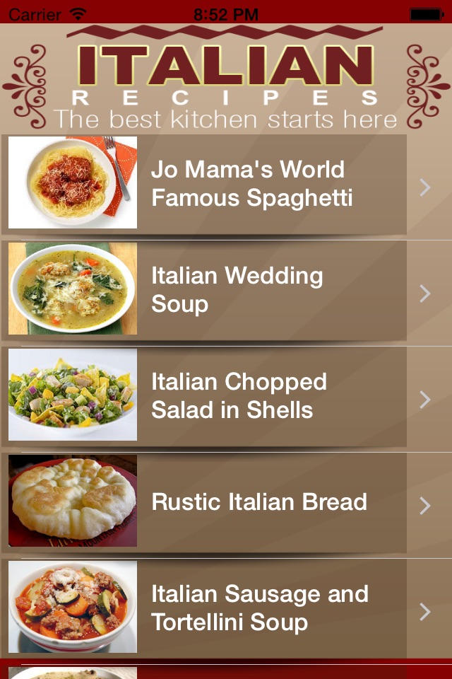 Best Italian Recipes screenshot 3