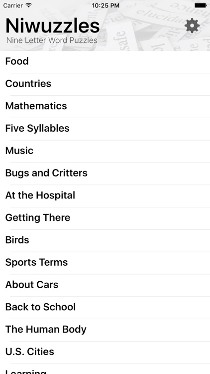 Niwuzzles ~ the nine-letter word puzzle game screenshot-3