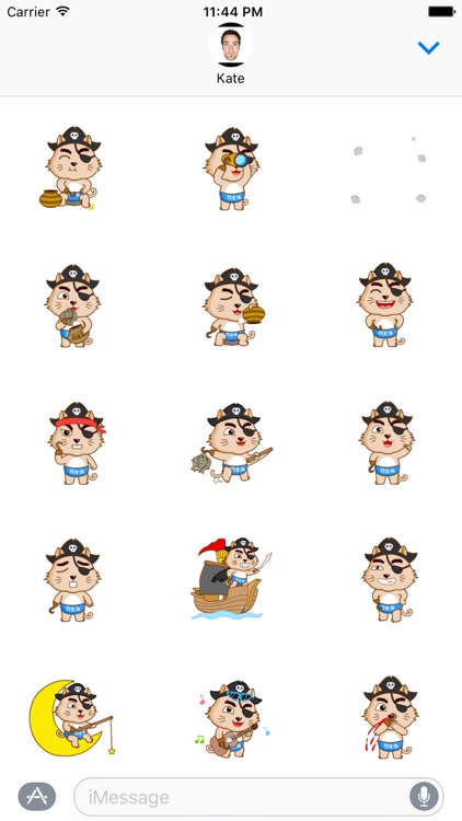 Pirate Cat Sparrow Animated Stickers