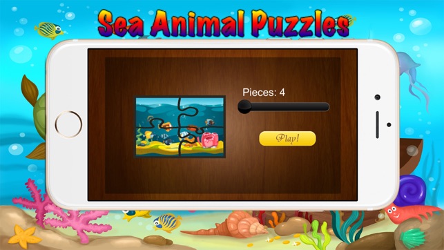 Sea Animal Jigsaw Puzzles for Toddlers Kids Games(圖3)-速報App