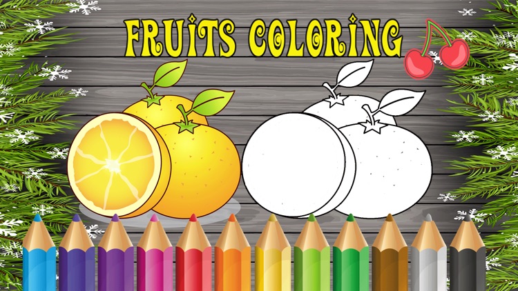 fruit coloring book pages