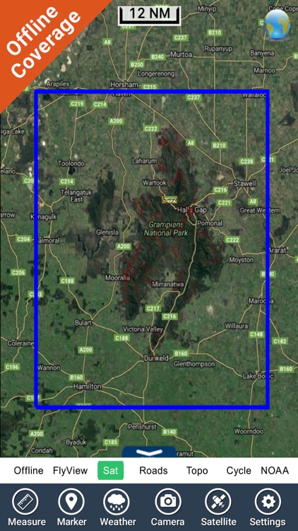 Grampians NP GPS and outdoor charts with guide screenshot-4