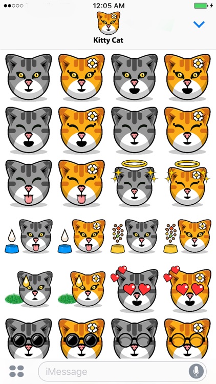 Kitty Cat Stickers - Feline Emoji Meme