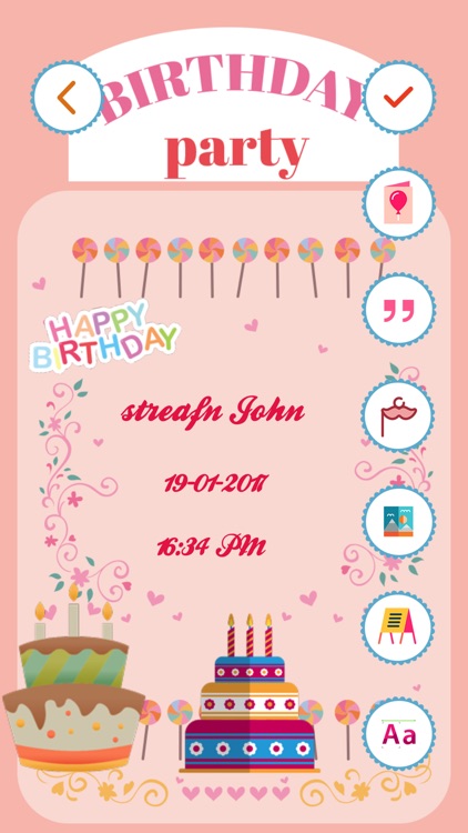 Birthday Invitation Card Maker HD Pro screenshot-4