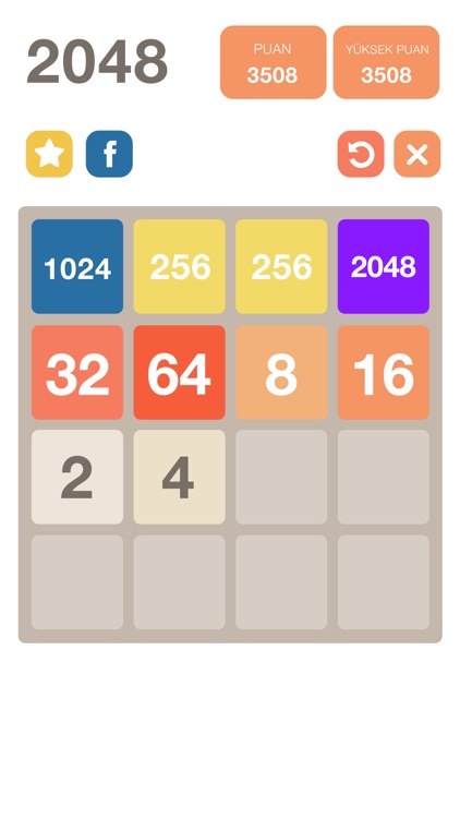 2048 Unlimited Undo - Original Number Puzzle Game