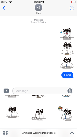 Animated Working Dog Stickers For iMessage(圖4)-速報App