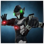 Futurista Robot Lucha Ejército Basar Real Huelga