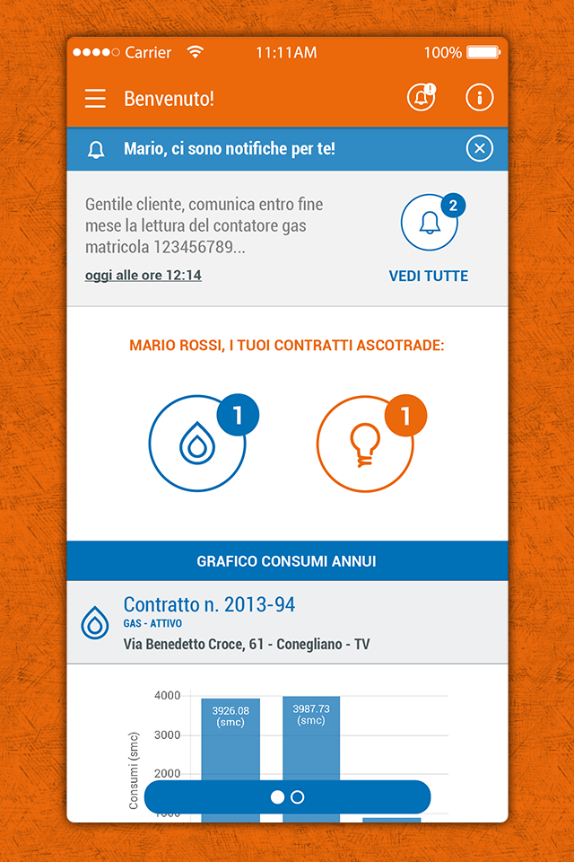 VeritasEnergia App gas e luce