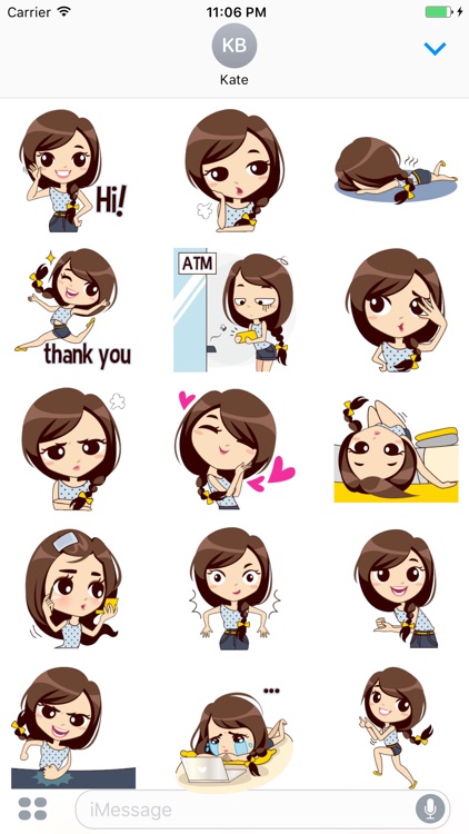 Aura The Cute Student Stickers