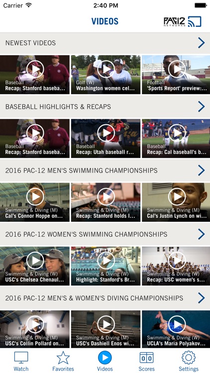 Pac-12 Now screenshot-3