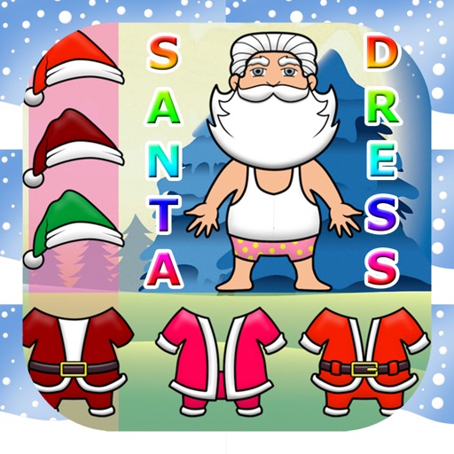 Santa Claus Dress Up For Kids Icon