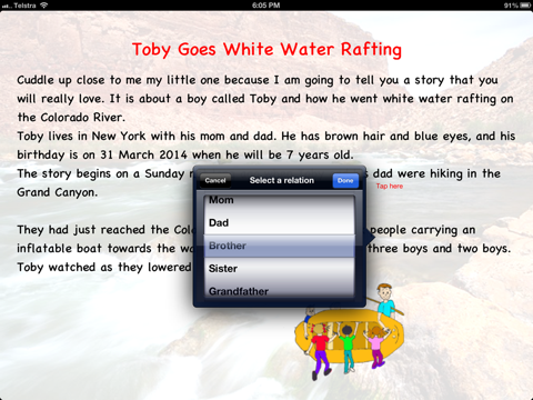 Goes White Water Rafting screenshot 3