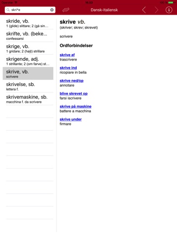 Gyldendal's Italian Danish Dictionary screenshot 3