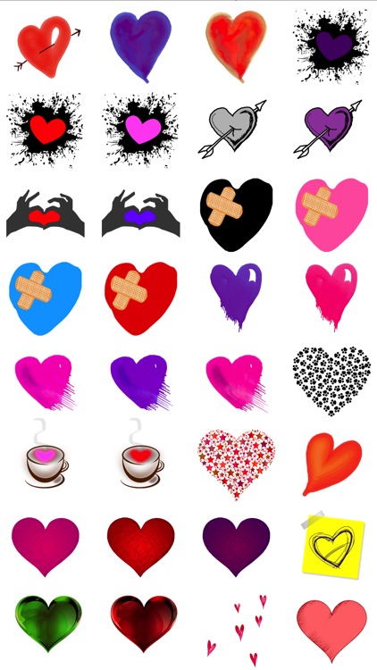 Artful Hearts: Artsy Heart Stickers screenshot-3