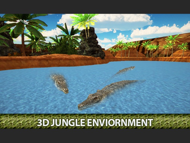 Tức giận cá sấu 3D mô phỏng - cá sấu hoang d‪ã‬