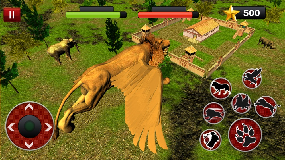 フライングライオンシミュレータ 怒っている野生の動物の戦い Free Download App For Iphone Steprimo Com