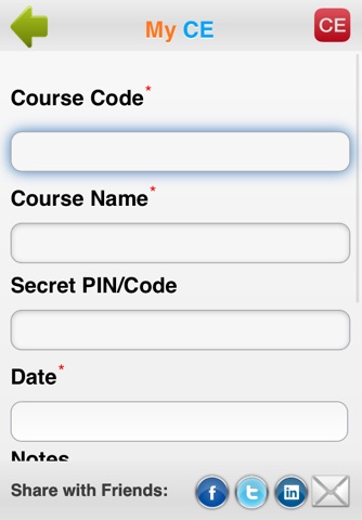 CE App - Find & Track CE/CME screenshot 2
