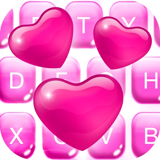 Valentine Keyboard Theme - Love Background & Emoji Icon