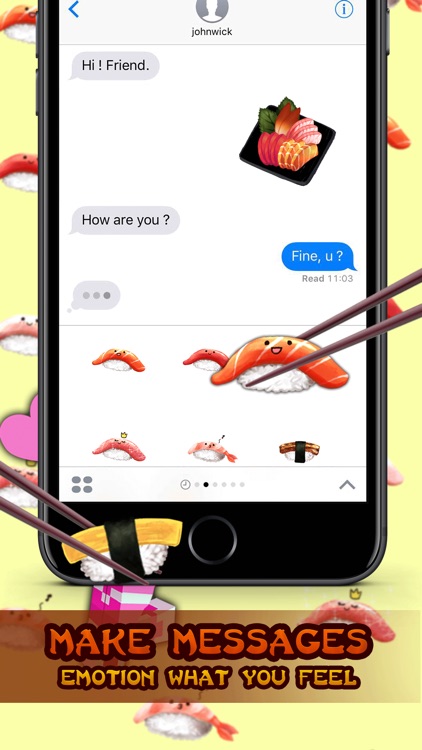 Japanese Food Stickers Emoji Keyboard By ChatStick