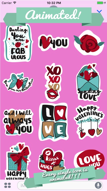 Love Animated Sticker Set