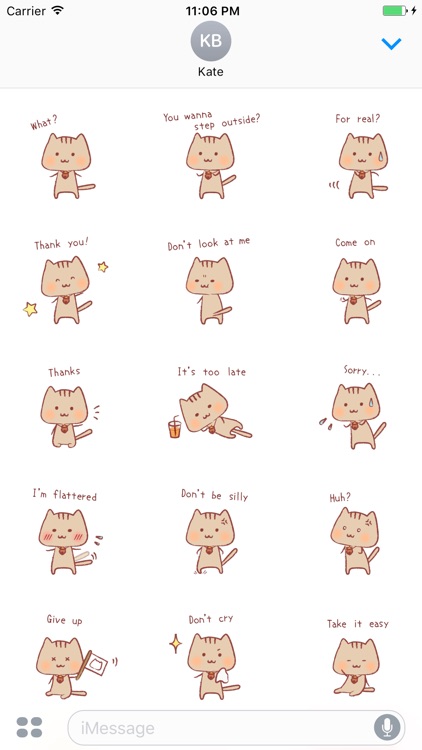 Ulrica The Sweet Cat English Stickers