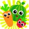 Fruit & veggies + simple math games = loooots of meaningful fun for kids