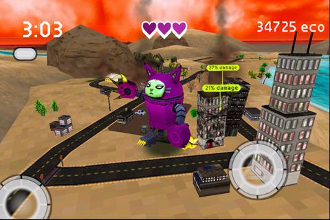 Robocat Rampage LITE screenshot 3