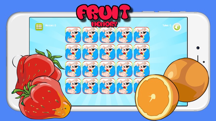 Fruits Flash Cards Matching Games For Toddler Boys