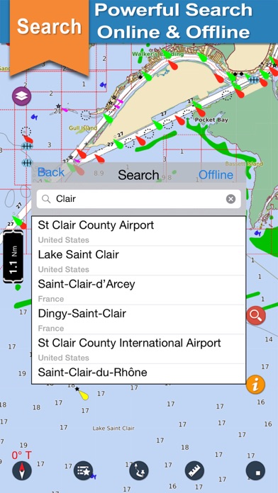 Lake St. Clair offline nautical chart for boatersのおすすめ画像4