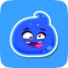 Blue Jelly Cute Animated Stickers for Messaging