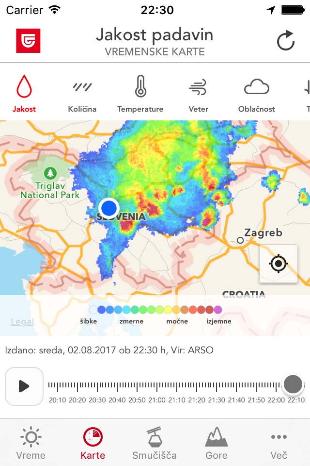 Triglav Vreme screenshot 3