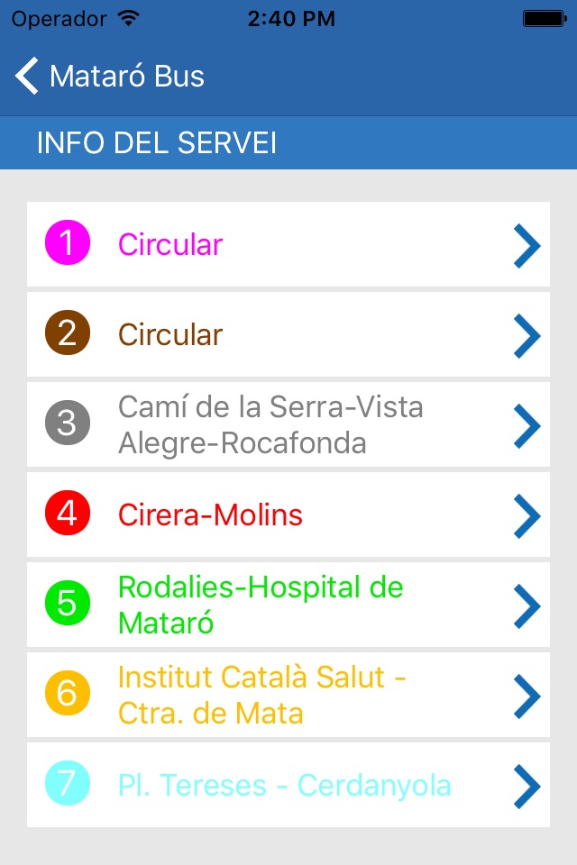 Mataró Bus screenshot 2