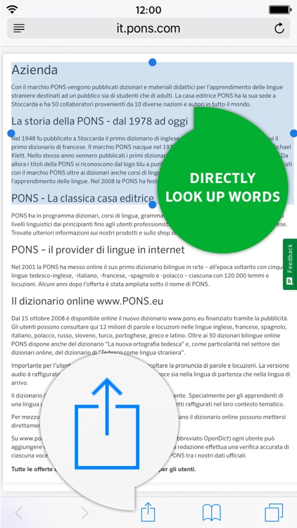 Dictionary Italian - German BASIC by PONS screenshot-3